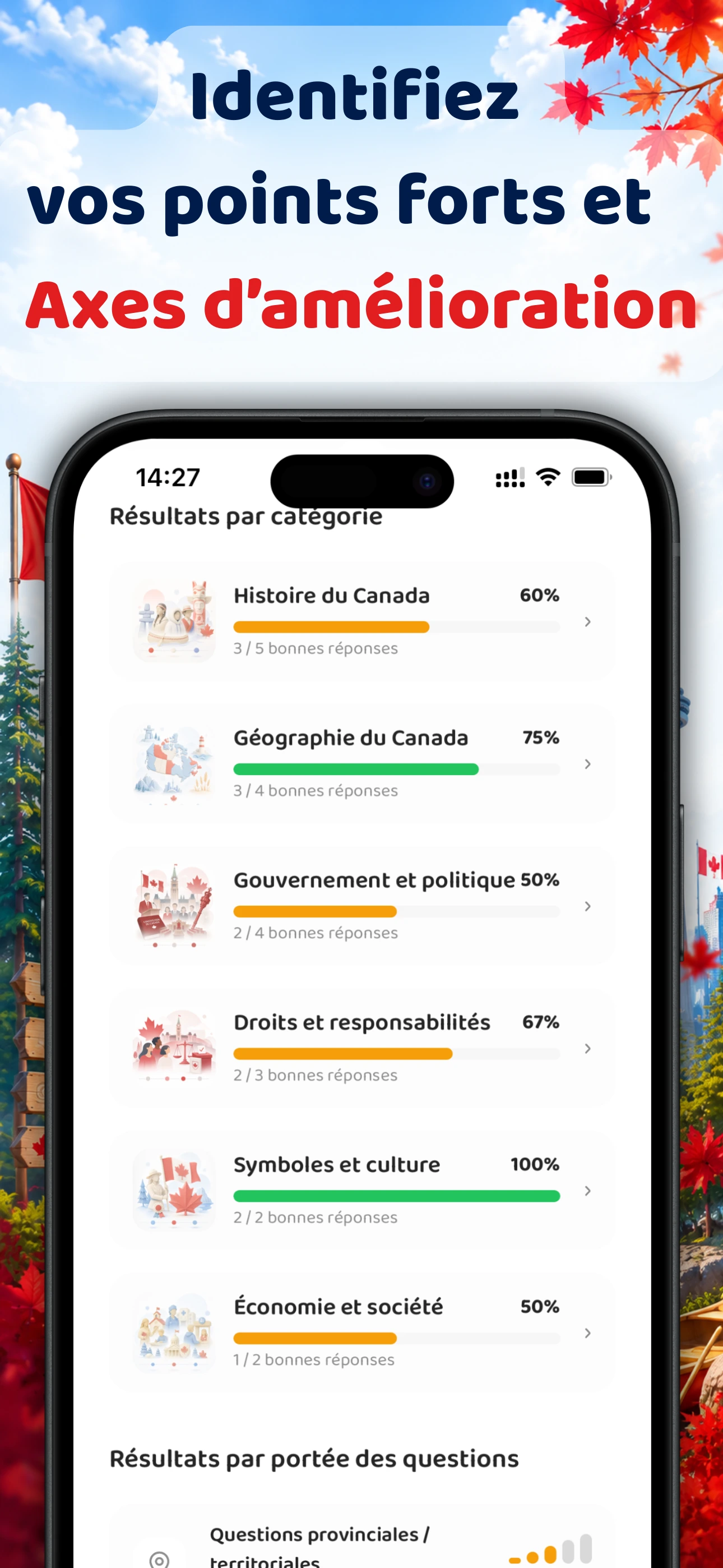 Capture d'écran de l'application Beaver O! 7
